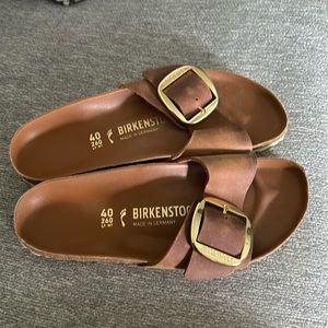 Birkenstock Sandals Brown Leather